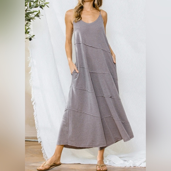 #297 BOHO CHIC WIDE LEG SIDE POCKETS JUMPSUIT - Picture 8 of 15